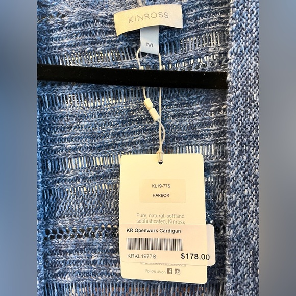 Kinross open knit cardigan sweater - Picture 2 of 3